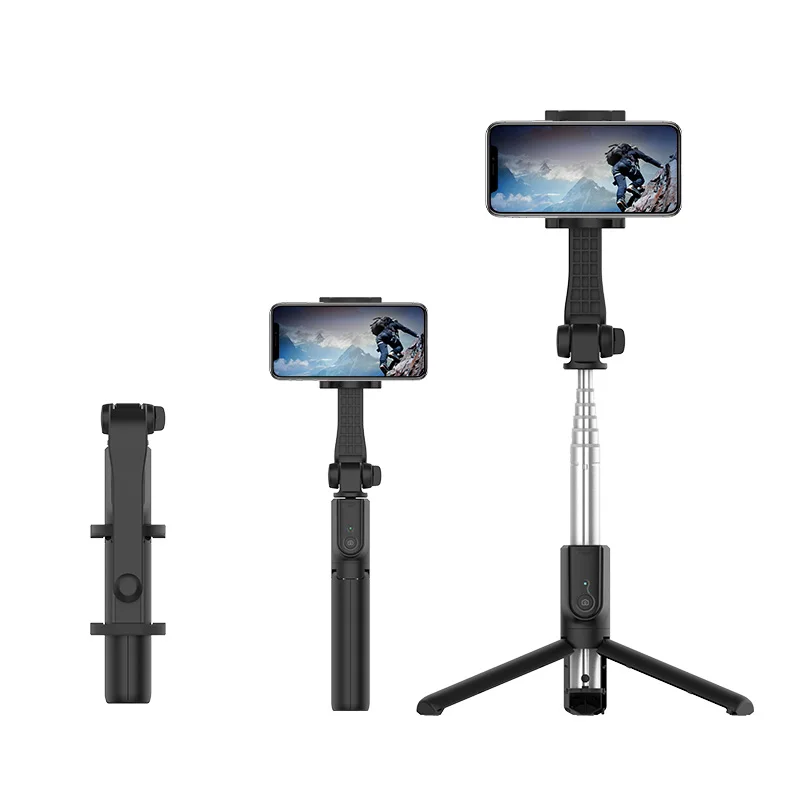 
Fast delivery tripod mobile phone holder 750mm stable multi-purpose retractable bluetooth selfie stick 