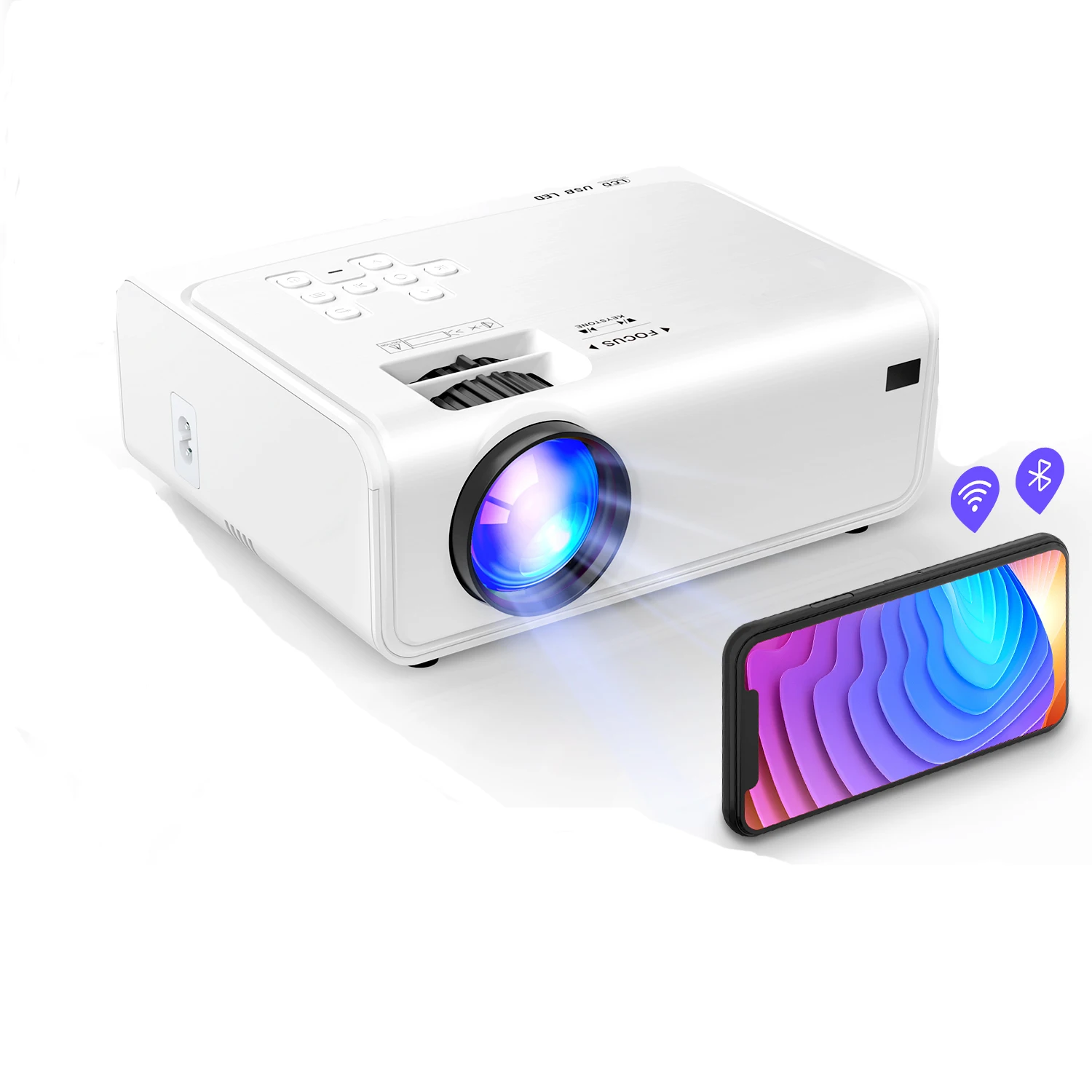 New Arrival High brightness Projector Factory Portable Smart DLP Android 3D 4K Proyector For Travel Camping