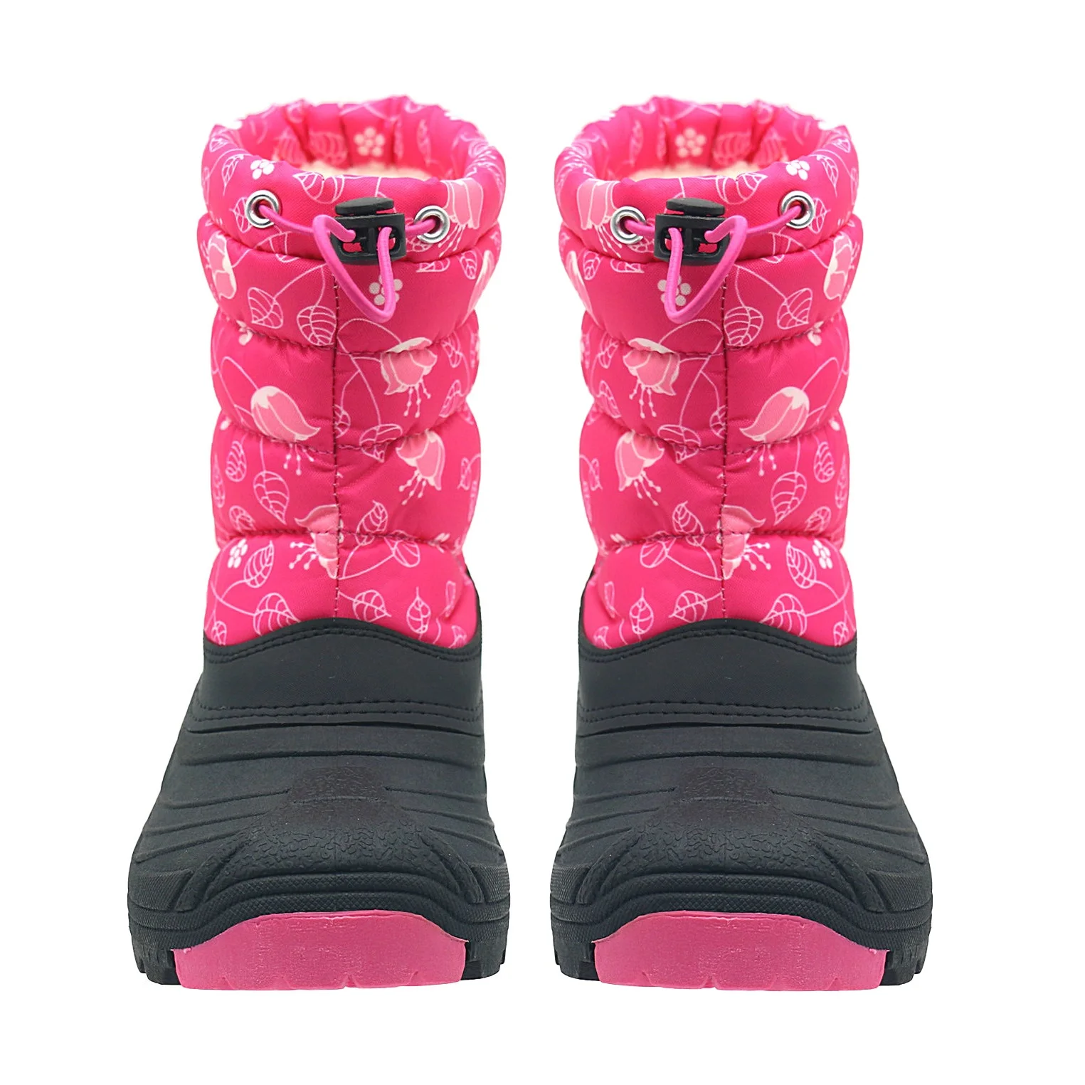 Kids Waterproof Girls Winter Boots Mid Calf Insulated Duck Boots snow boots for children