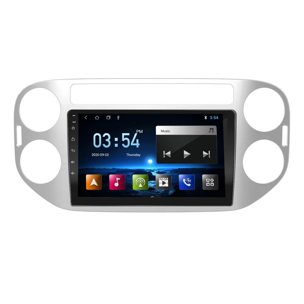 9 Inch Car Audio Multimedia Player For Volkswagen Tiguan 2010 2011 2012 2013 2014 2015 Android Auto Stereo GPS Music Player