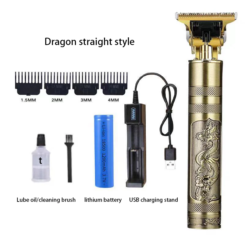 Professional Waterproof Cordless Cutter Body Face Electric Hair Cutting T Blade Men Hair Trimmer