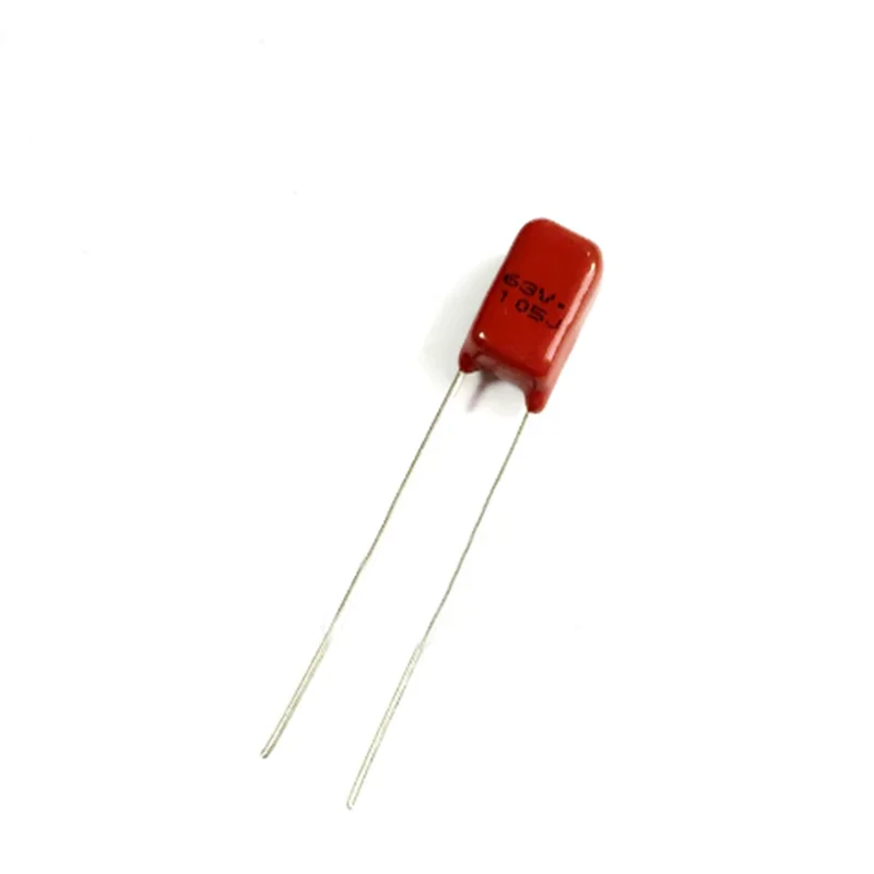 10 шт. 63V105J 1 мкФ шаг 5 мм 63 в 105J 105 CBB полипропиленовый пленочный конденсатор