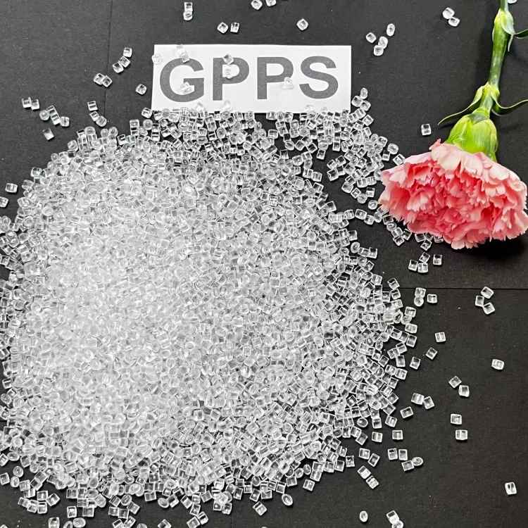 Solar resistant plastic raw materials high mobility virgin GPPS extruded grade plastic particles high dispersion uniformity