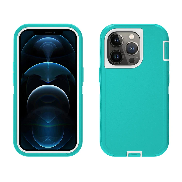 Luxury Shockproof Defender Cases For Iphone 14 13 Pro Max Xs Max 8 Xr Multi-layer Heavy Duty Rugged With Clip Holster
