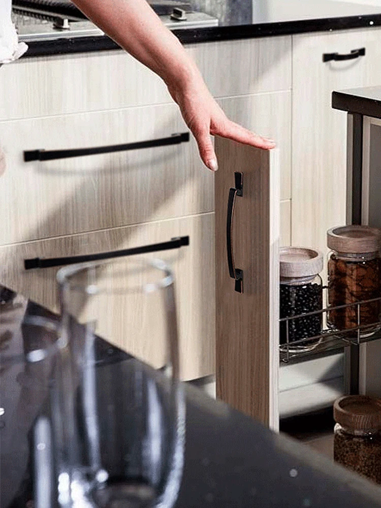 Wholesale customization 64mm european matte black wardrobes kitchen handles center oil rubbed bronze cabinet handle