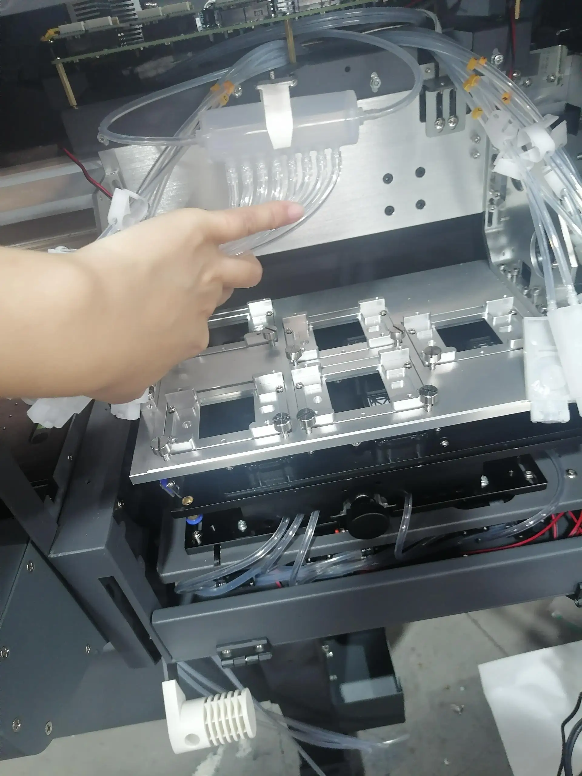 60cm dtf printer machine 5pcs i3200A1 print heads used for Fabric leather Hat