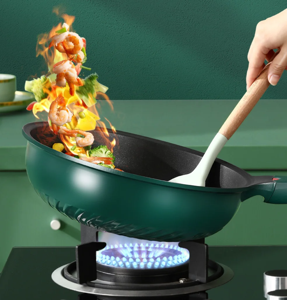 Экологически чистая медицинская каменная плита, долговечная износостойкая сковорода для низкого давления