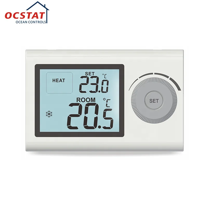 Manual Heating Wireless Radiator RF Room Thermostat