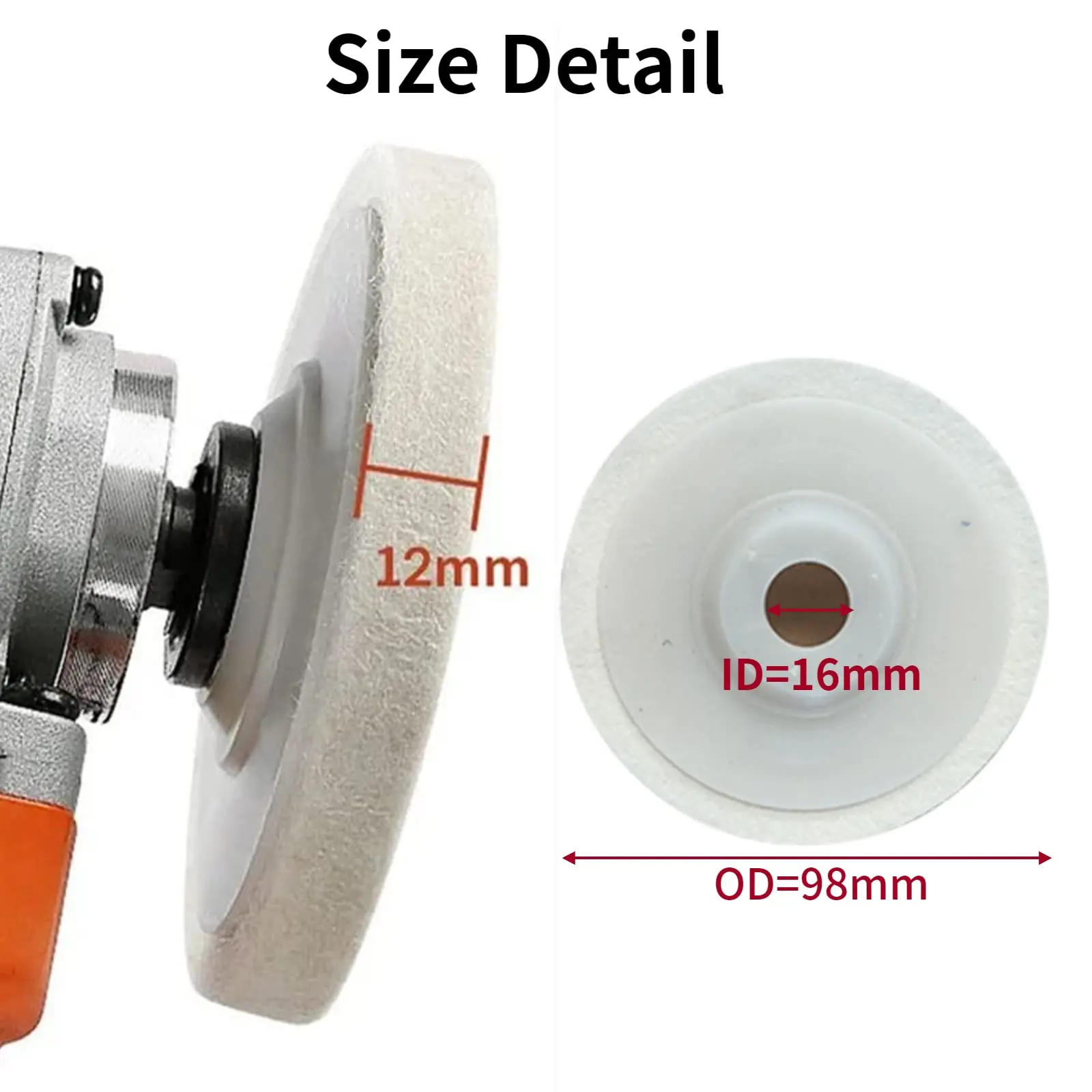 China manufacture the wool felt polishing wheel