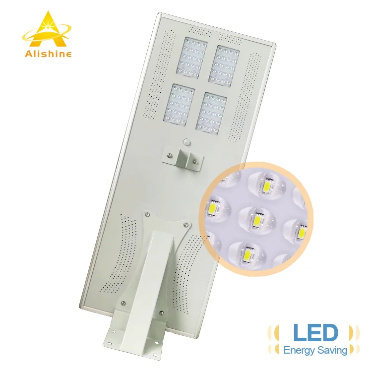Solar Street Light 80W Solar Outdoor Motion Sensor Dusk to Dawn Solar Light with Remote Control IP65