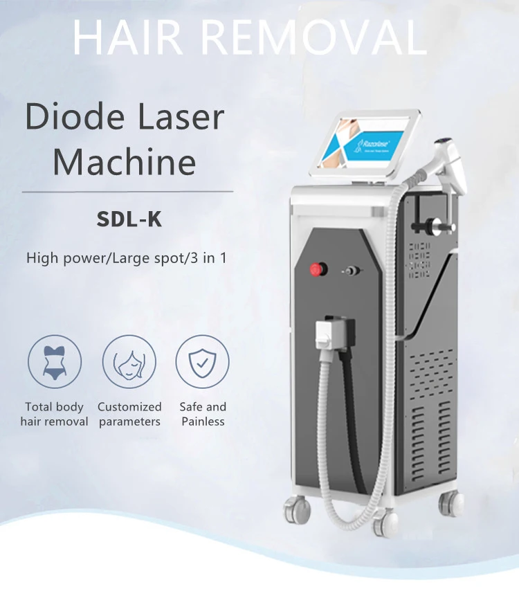 2022 Newest 1600w/1800w/2000w high power  diode laser machine triple wavelength hair removal diode laser machine