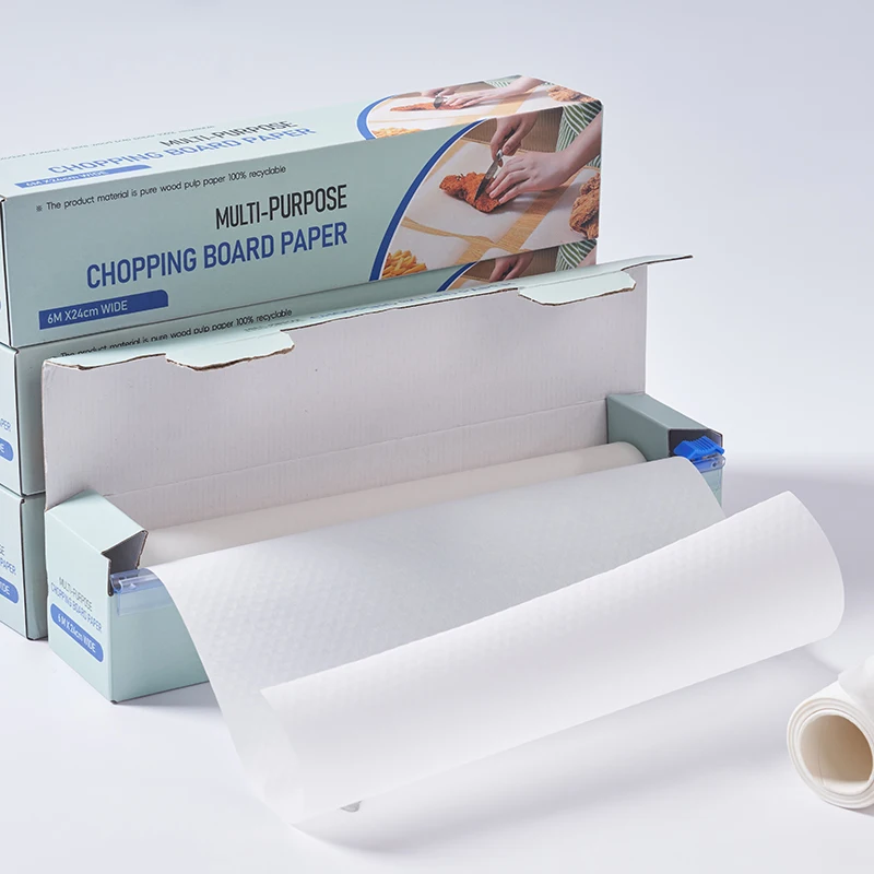 eco friendly products 2025 paper disposable chopping board sheets mat roll vegetable cutting board for kitchen