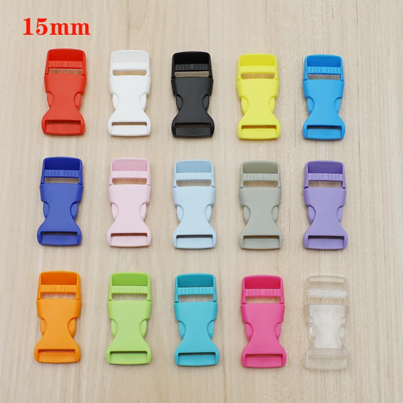 15 mm Color Plastic Side Buckle Color Plastic Quick Released Buckle