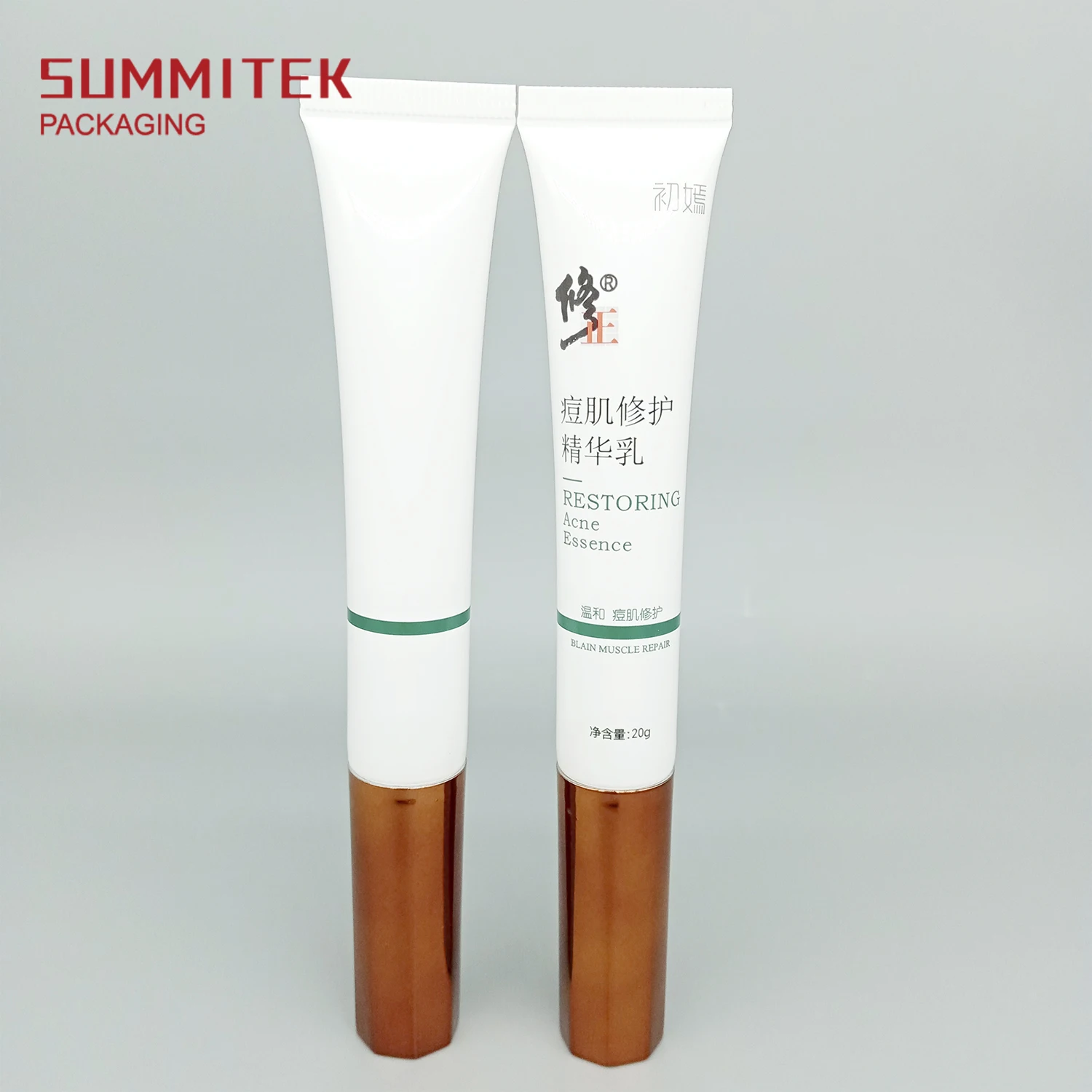 New Design Custom Empty Cosmetic Make Up Tube With Sponge Liquid Foundation Puff