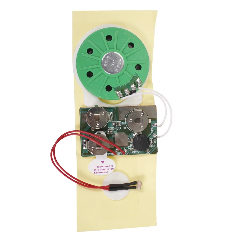 2024 Popular Light Activated Recordable Sound or Prerecord Sound  Module Postcard  for Packing Gift Box