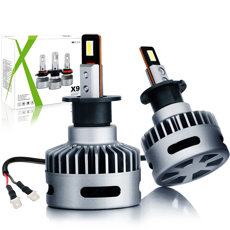  X9 H3 car led headlight high power h3 auto headlamp bulb super