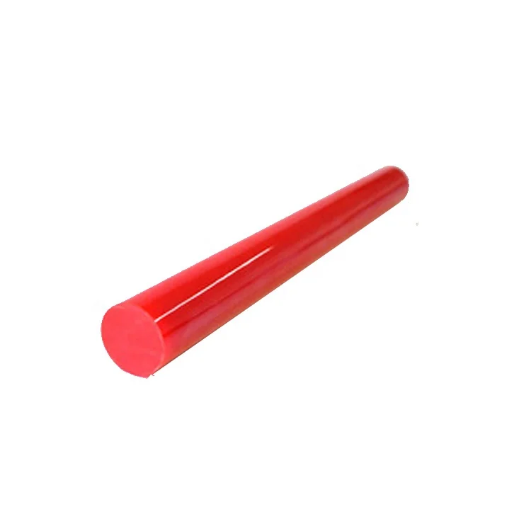 Cylindrical 90A-95A High Hardness PU Polyurethane Rod Engineering Plastic PU Rod 12*500MM