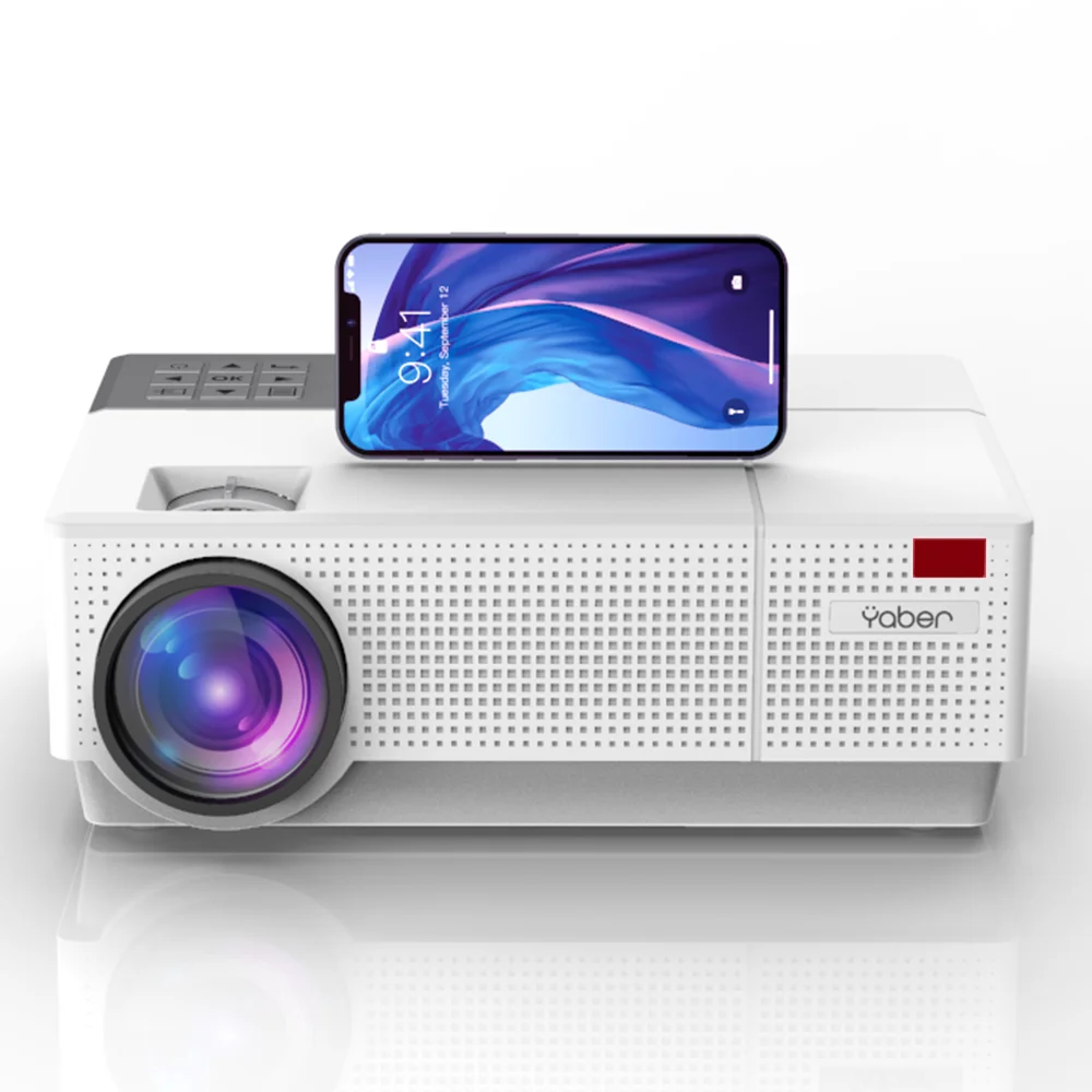  Мобильный проектор Yaber Y31 встроенный 1080P поддержка 4K 300 дюйма Hi-Fi стереозвук 4D коррекция трапецеидальных искажений ЖК светодиодный домашний