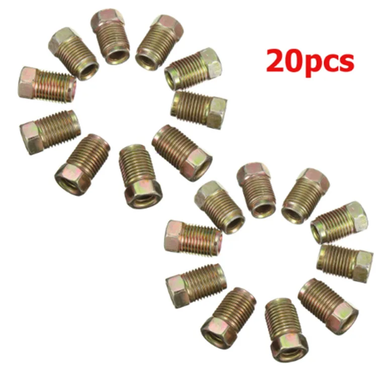 Factory Processing Custom Non-standard Zinc Steel Brake Tube Round Coupling Nuts External Thread Hexagon Tube Nut