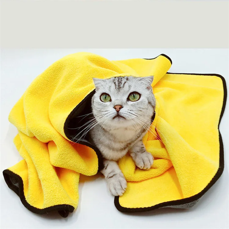 Hot Selling Dog Drying Towel Microfiber Strong Water Absorption Pet Bath Towel