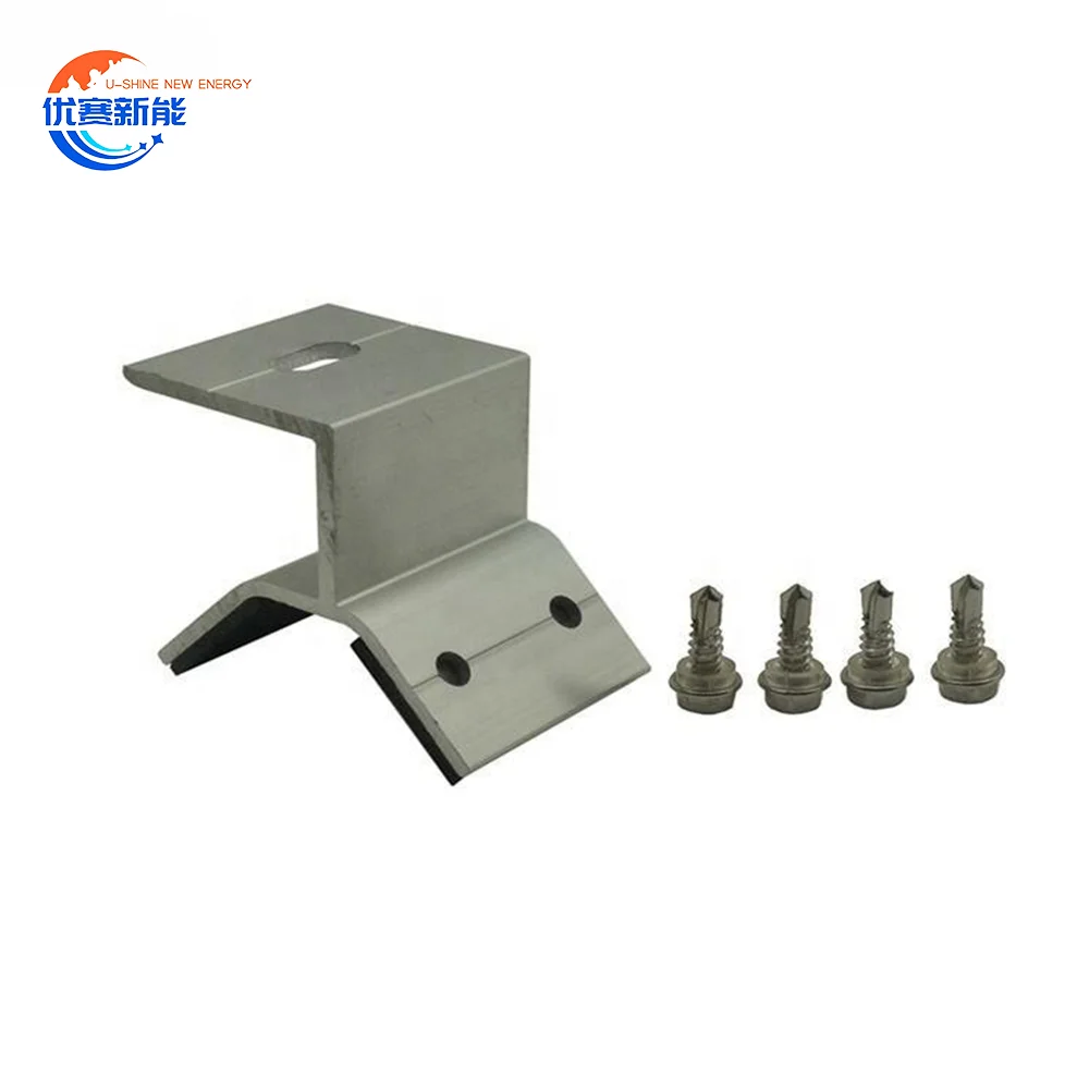 Wholesale Adjustable Angle Balcony Wall Flat Roof Solar Panel Mounts Bracket Kit for One Panels