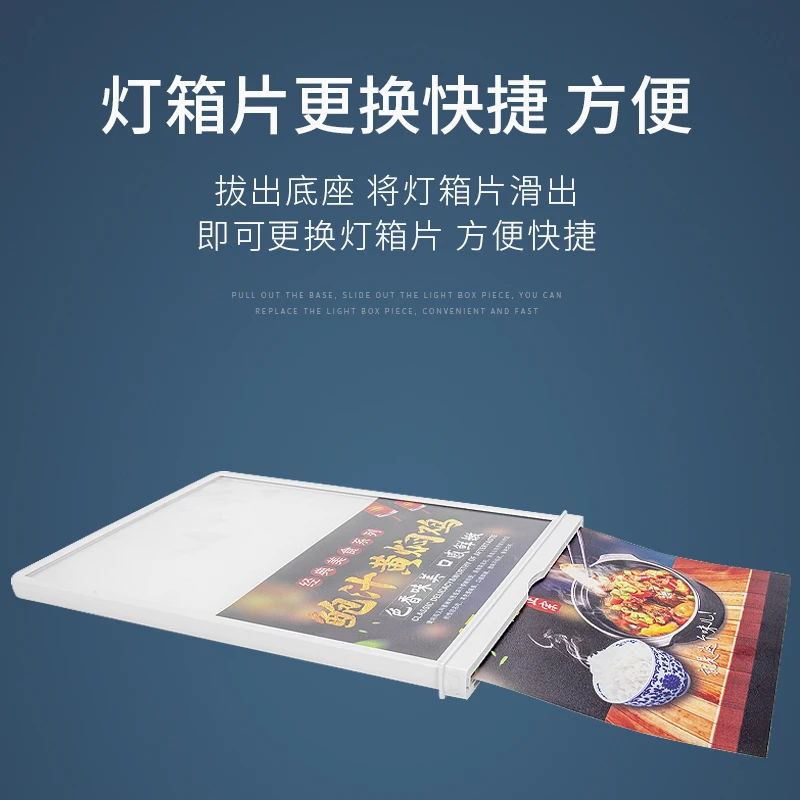 Tianlang A4/A5 светодиодный световой короб для ресторана держатель меню двухсторонний настольный фон подставка дисплея