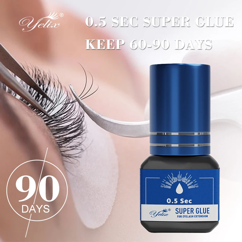 Yelix Extension Semi Permanent Eyelashes Set Glue Lash Adhesives Glues Private Label Best Glue Eyelashes