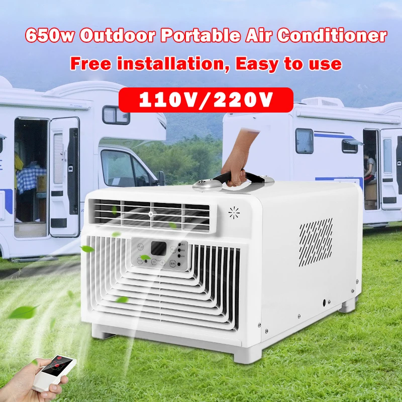 220V portable air conditioner tent air conditioning RV camping outdoors Hotel Car Garage Commercial Household cooling heating