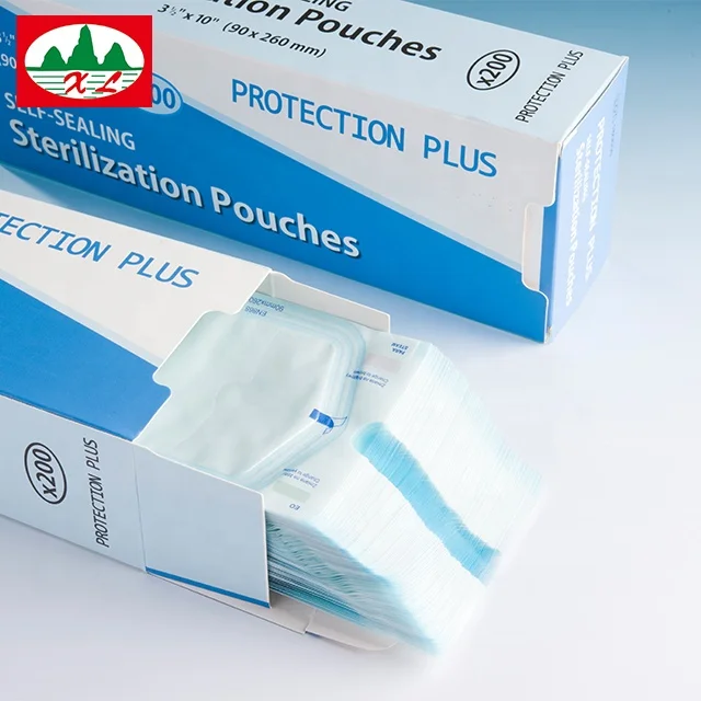 Хорошая цена на автоклавную стерилизацию, самозапечатывающийся мешочек для марлевых губок OEM
