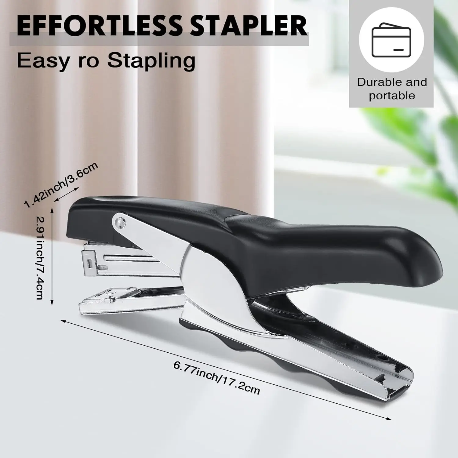 The Heavy Duty Plier Stapler,Hand Held Stapler for Office