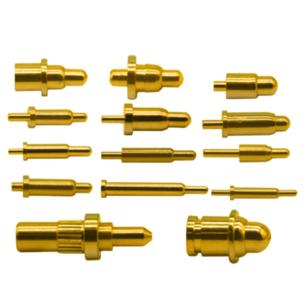 Gold Plated Brass POGO Pin for PCB Spring Loaded Conductive Pin