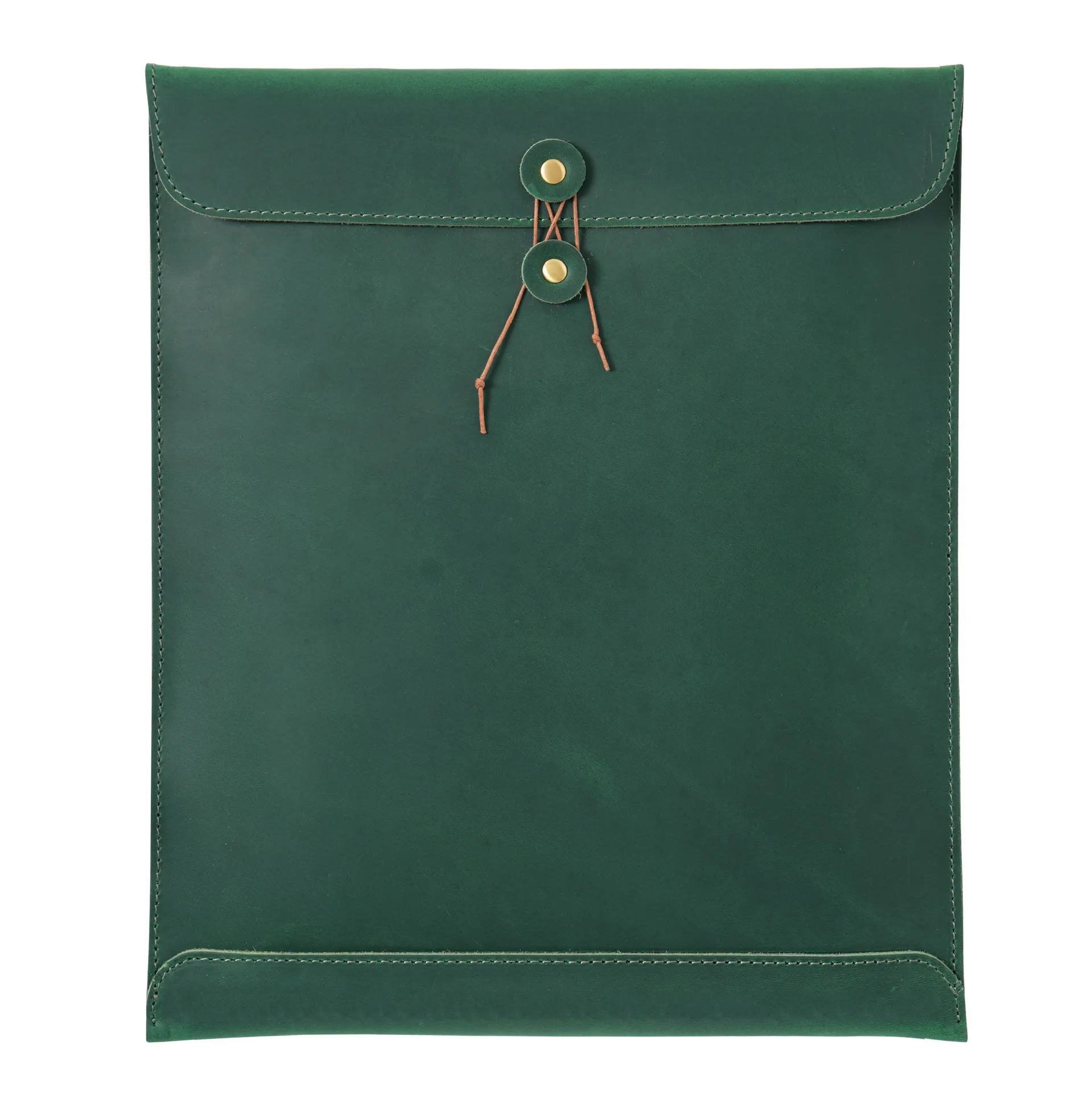 Boshiho Portable Vintage PU Leather Briefcase Fashion Office Paper Organizer Large Capacity for Storing Documents Data Contracts