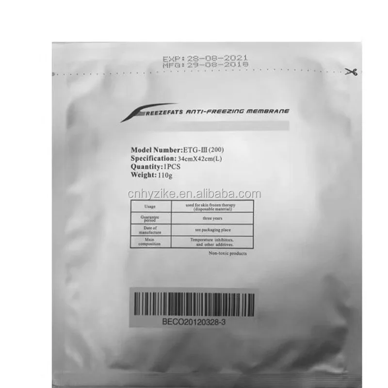 Hot Sell Anti Freeze Film Body Slimming Antifreeze Membrane For Cryolipolyse  Machine