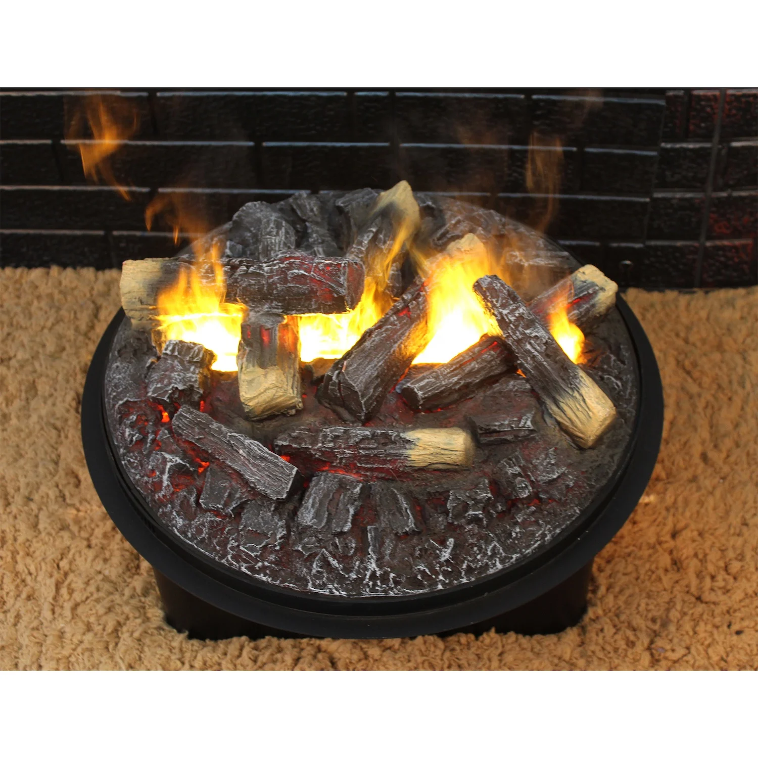 Water Vapor Fire Steam Electric Fireplace Fire Pit Fire Bowl Steam Flame Effect Log Set Design for Home Decoration