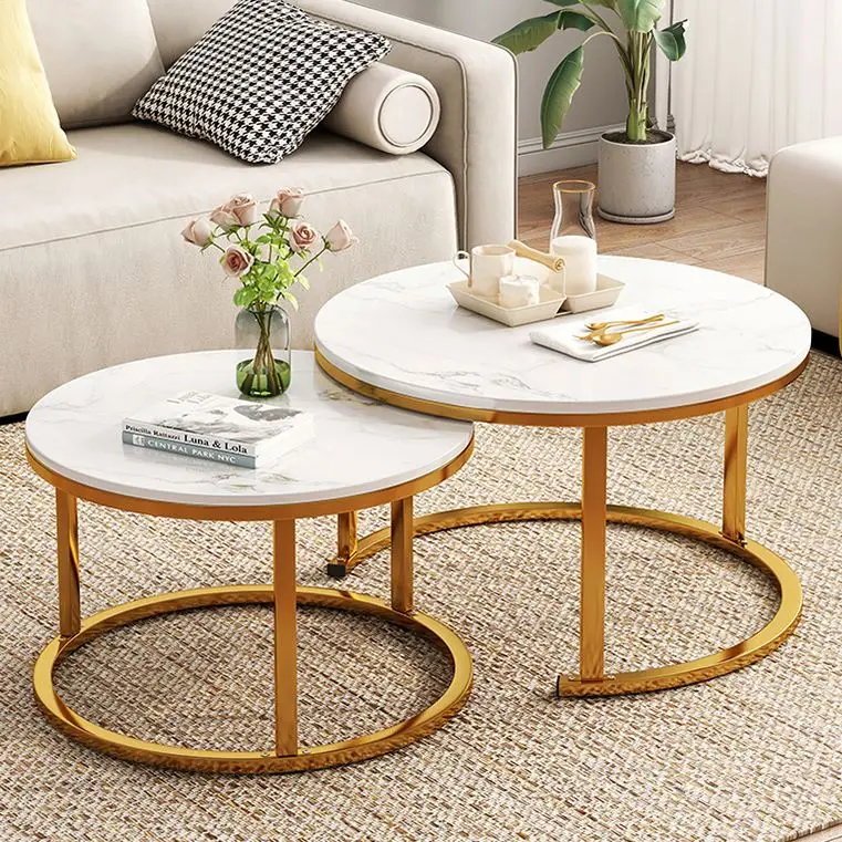 metal curvy side shape curved round and end modern, collection arch coffee table/
