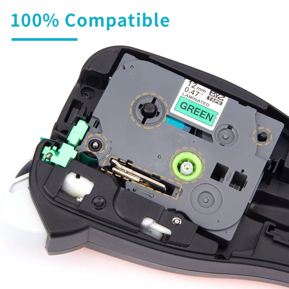 Unismar Compatible Laminated Waterproof Label Tape Tze661 Tz-661 Tzc-661 Tz661 Label Cassette For Brother Printer Label Maker