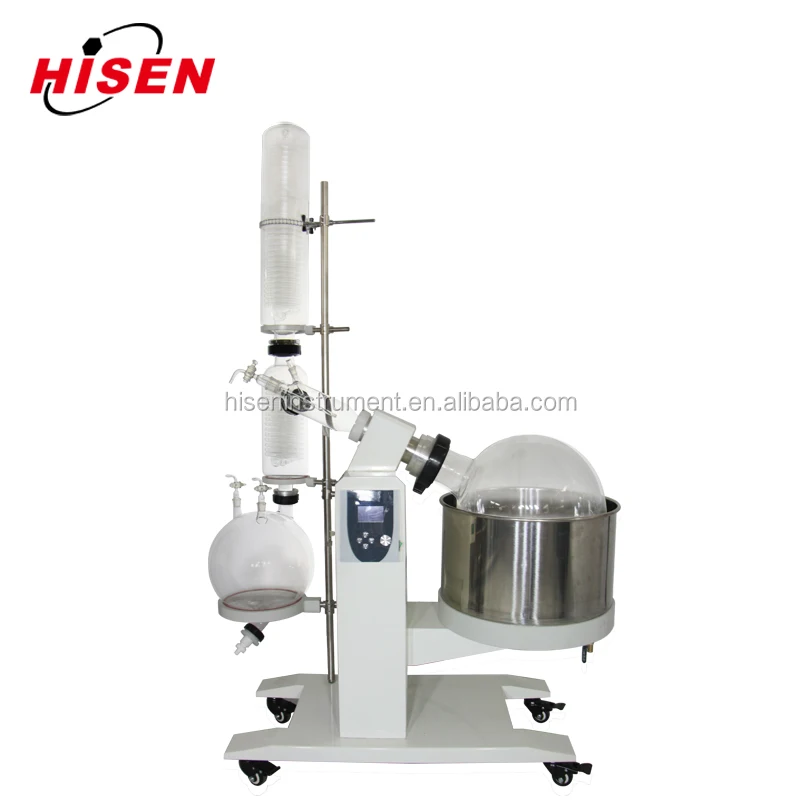 Hisen LCD Display 50L Auto Lift miniature rotovap mini lab rotary evaporator