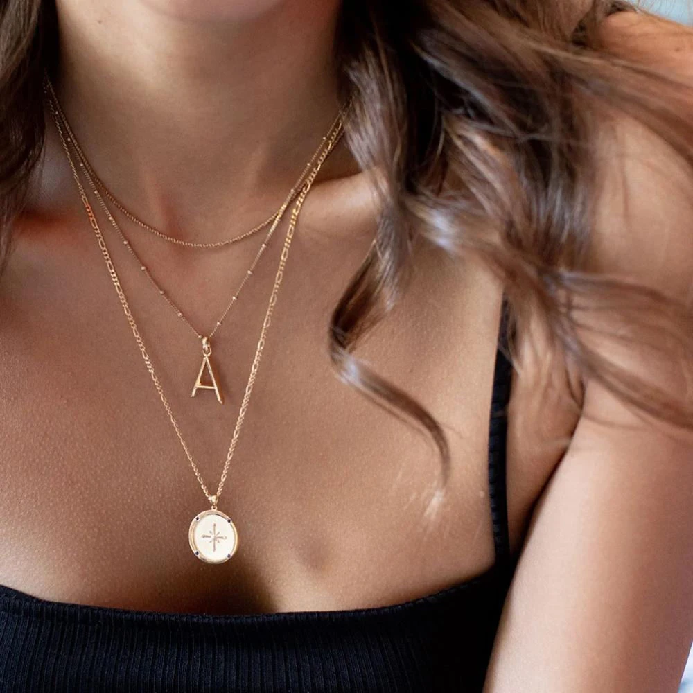 Fashion funky gold plated jewelry Visionary Charm evil eye Necklace