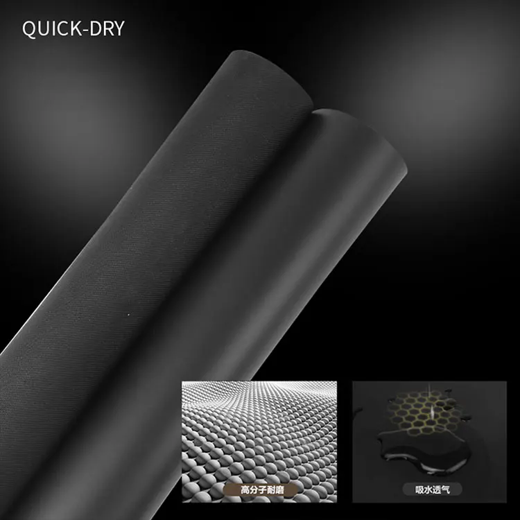 High Density Fitness Anti-Slip Black Custom Logo Pu Rubber Thick Yoga Mat For Men