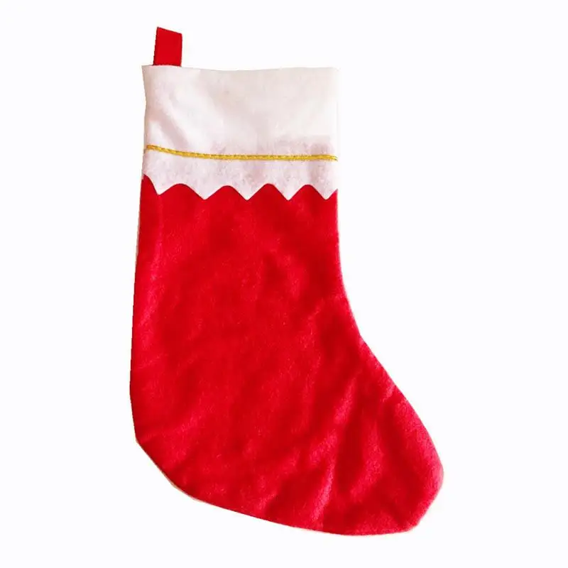 Stock wholesale non-woven christmas socks gifts cheap christmas socks decorations