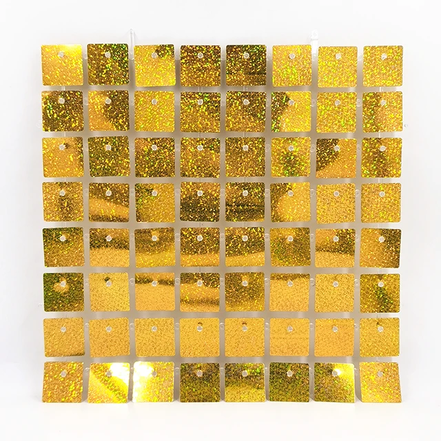 Iridescence transparent back emerald mirror sequins glitter wall trim