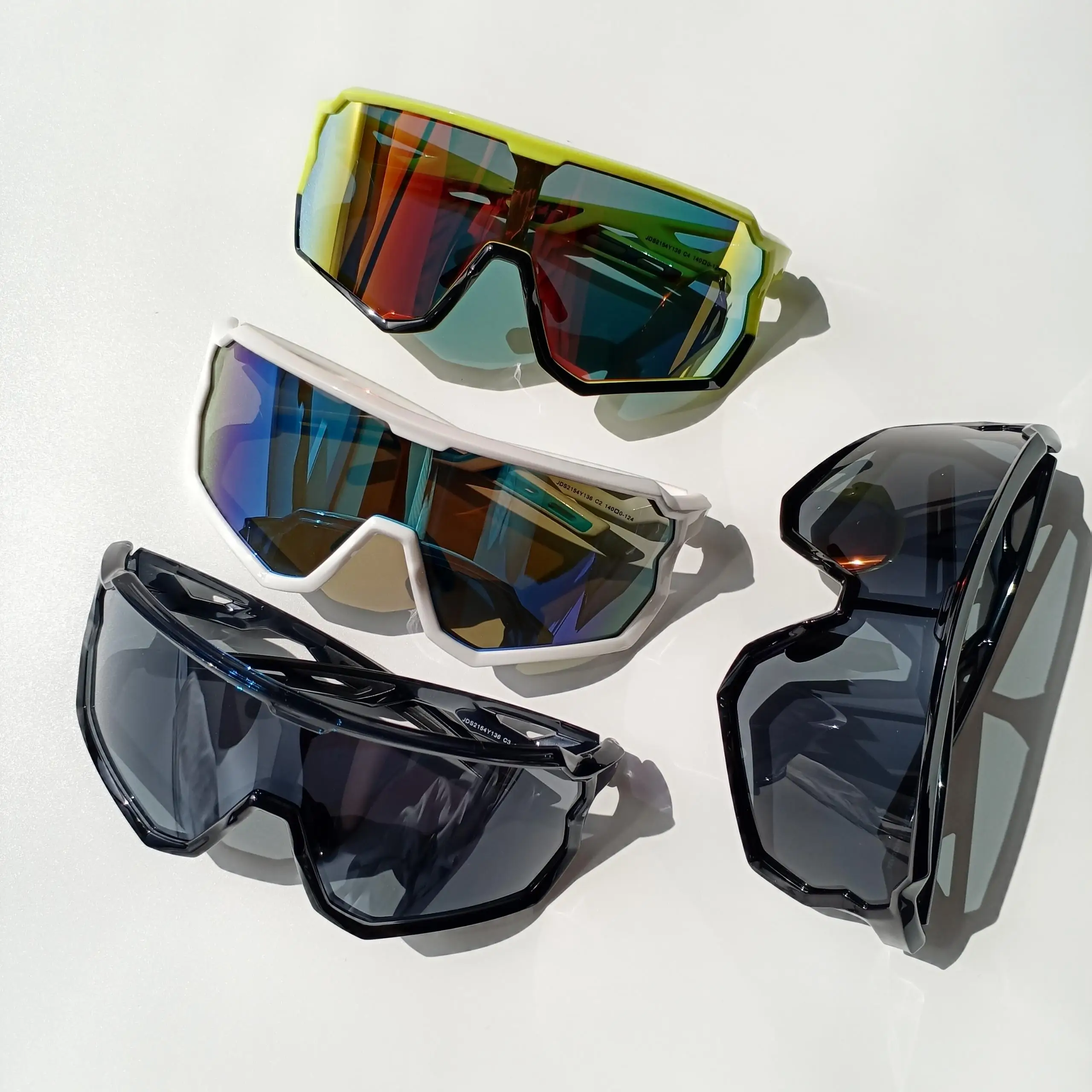 custom logo trendi unisex sport outdoor mens lens windproof cycling glasses sports polarized one piece sunglasses