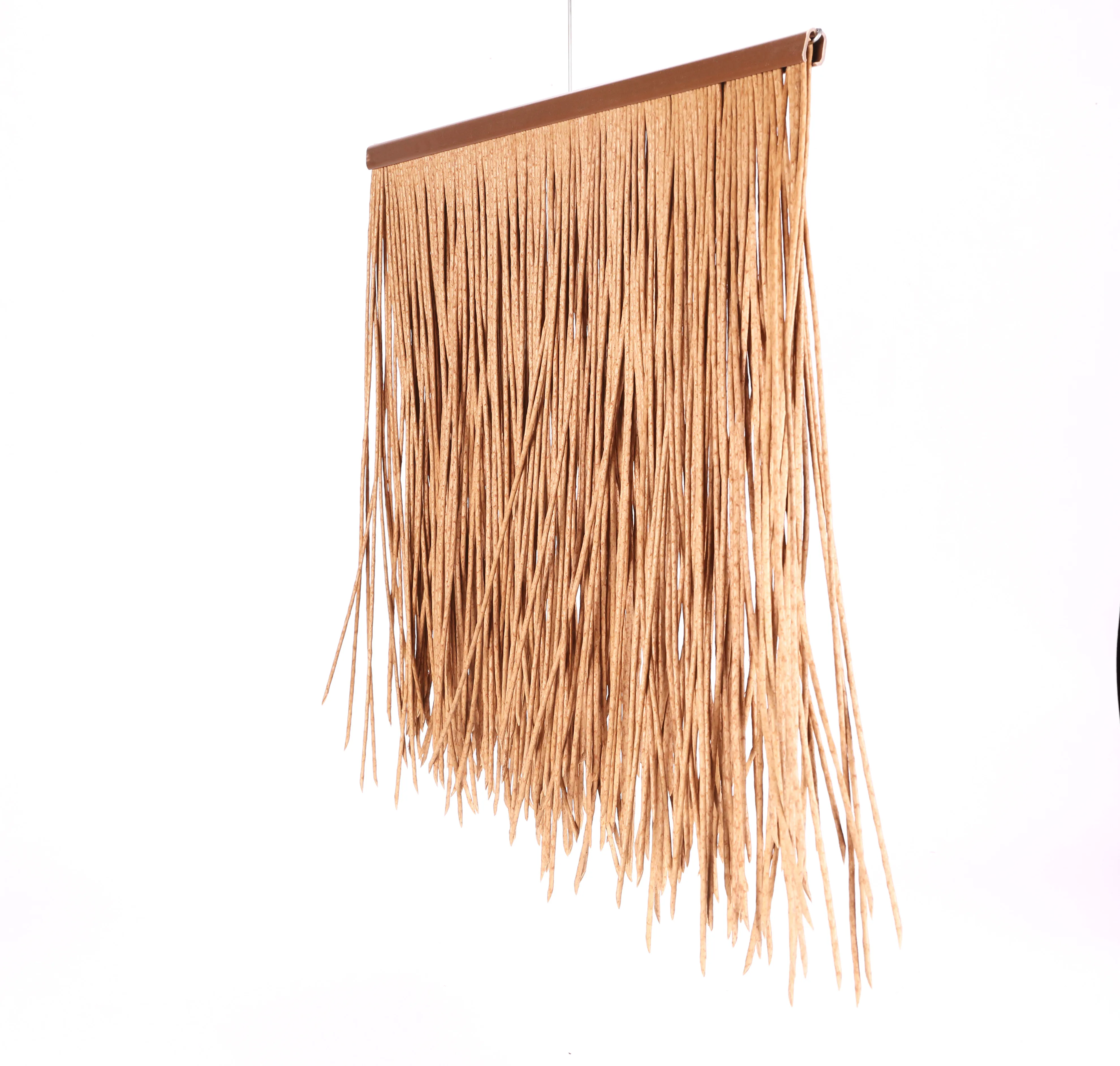 Coconut Thatch Roof Tropical Luau Plastic Decoration Real Raffia Deck Fringe Garland Tiki Bar Grass Thatch