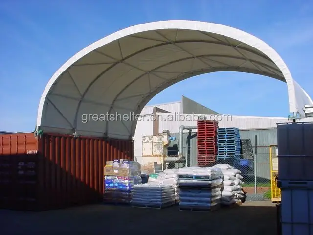 Gs 20' to 50' Wide PVC Container Shelter Tent C2020 2620c C3340 Steel Frame