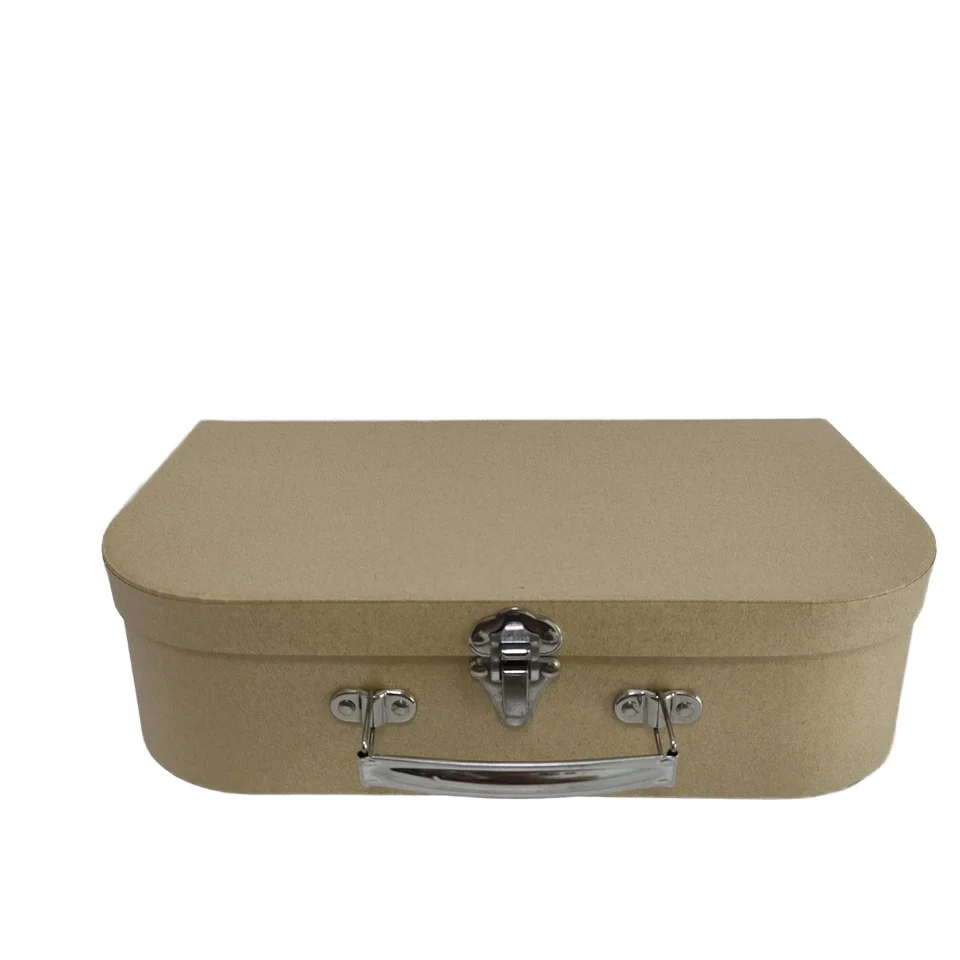 Customizable Kraft Paper Cardboard Suitcase Box for Children Clothes and Toys Package
