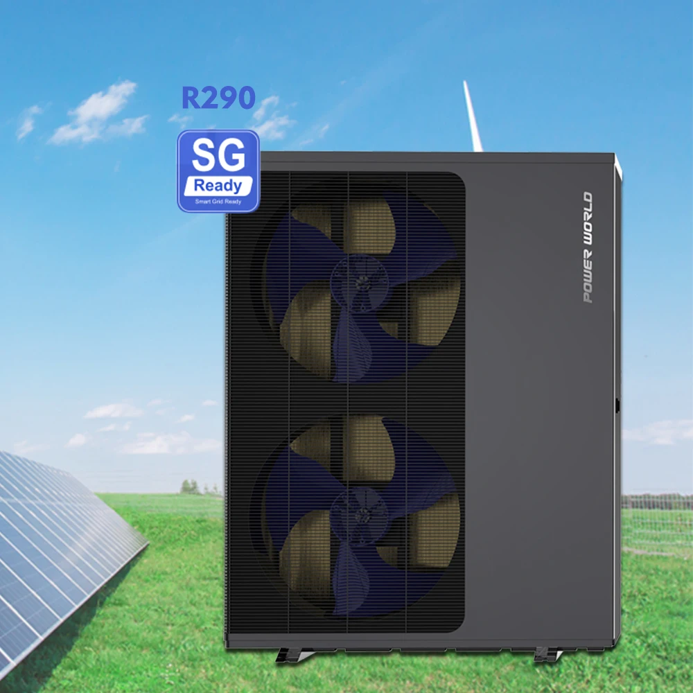 Popular r290 EVI heated heated pumping home metal cabinet outdoor heat pump 18kw vrf water heater system