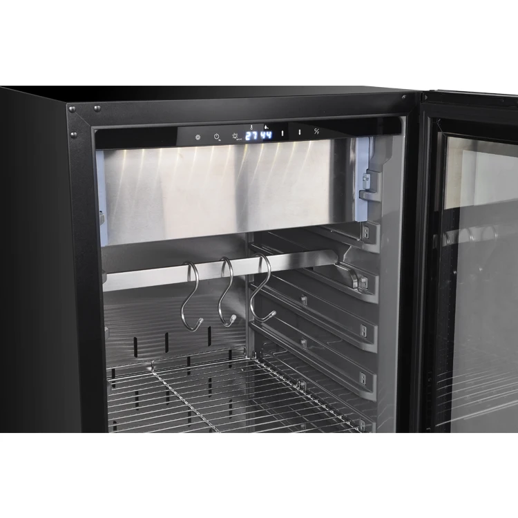 UV System Bigger Capacity Steak Dry Aging Meat Aging Cabinet Cooler Wine Box Electric Technology China Factory Price 4 Bottle