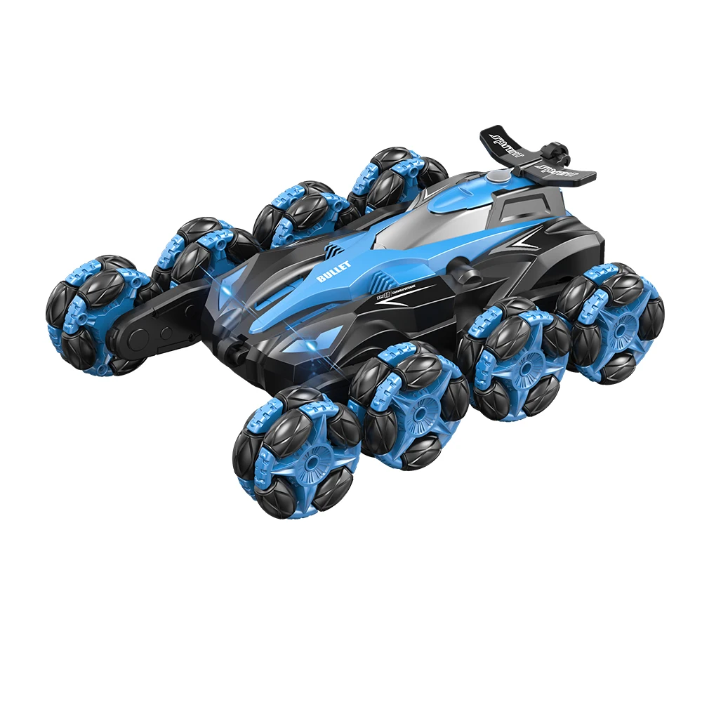 8 Wheel Rc 2.4g Dual Remote Control Racing Car 4wd High Speed Spray Drift 360-Degree Gesture sensing Stunt Children Toys Gifts