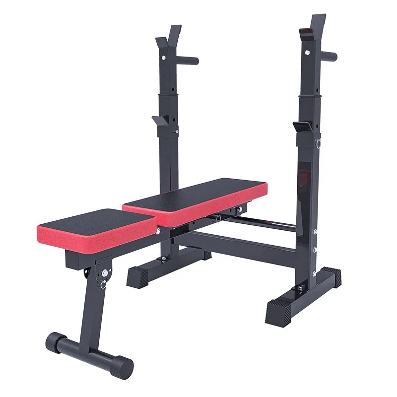 Тренажерный зал, плоский стенд, набор для прессования, тренажерный зал, весовая скамья с штангой, многофункциональная весовая скамья