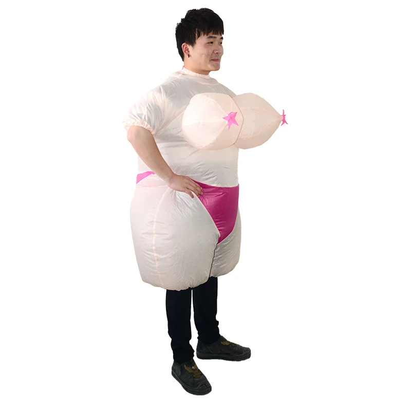 Inflatable Bob Suit Costume Bachelorette Party Supplies Inflatable Blow Up Lady Sexy Costume For Happy